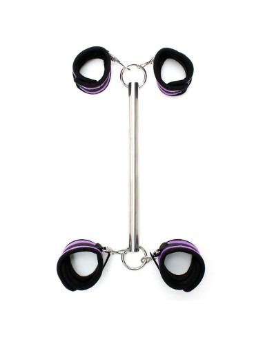 Barra Separadora con Esposas Purpura