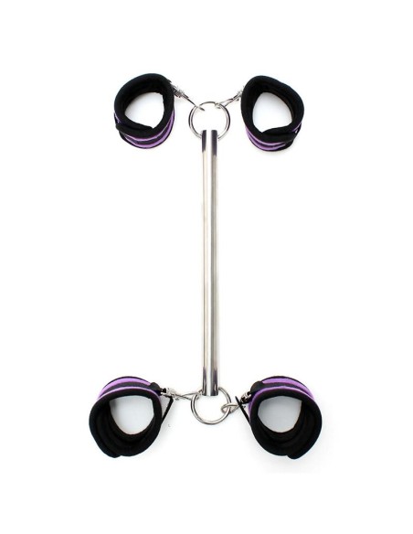 Barra Separadora con Esposas Purpura