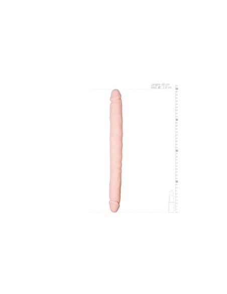 Dildo Doble Flexible Silicona Natural 40 cm