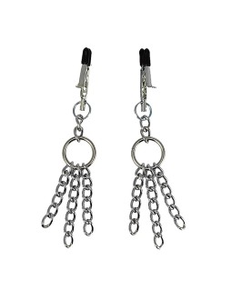 Rimba Bondage Play Pinzas para Pezones de Metal Sin Niquel