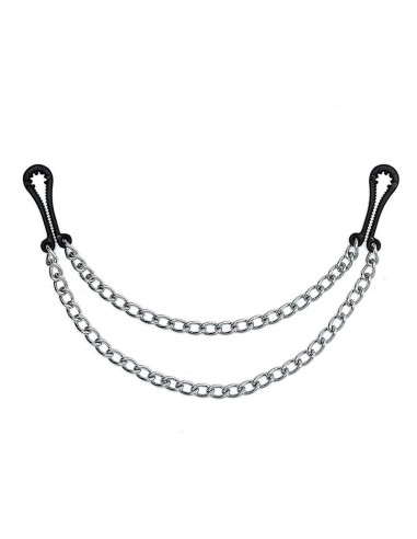 Rimba Bondage Play Pinzas para Pezones de Metal sin Niquel