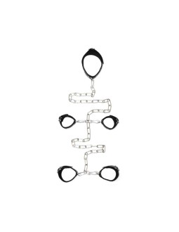 Ataduras Cuello Manos y Pies Cuero y Metal 2