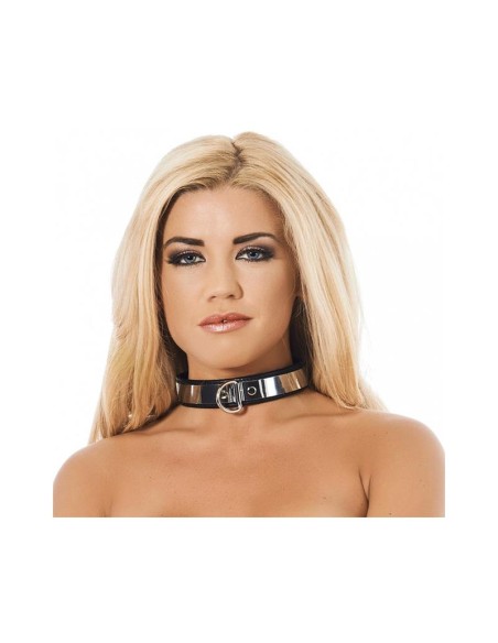 Collar de Cuero y Metal Ajustable