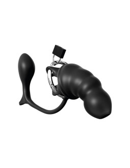 Jaula y Estimuldaor Anal Silcona Cock Blocker