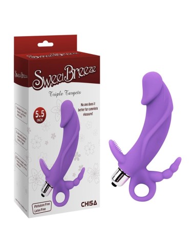 Estimulador Venus 47 x 37 cm Silicona Purpura