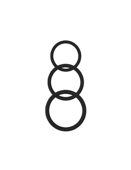 Anillo para el Pene Magnum Force Silicona Negro
