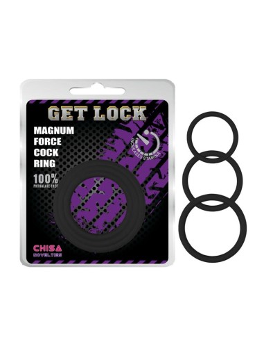 Anillo para el Pene Magnum Force Silicona Negro