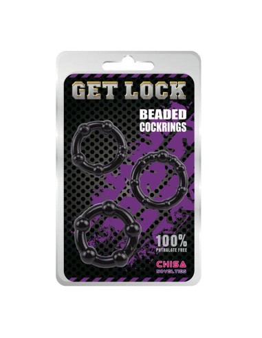 Anillos para el Pene Beaded Negro