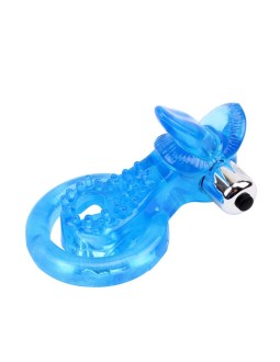 Anillo Vibrador para el Pene The Tongue Azul 2
