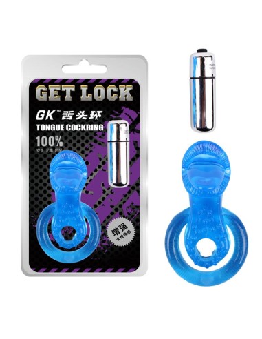 Anillo Vibrador para el Pene The Tongue Azul