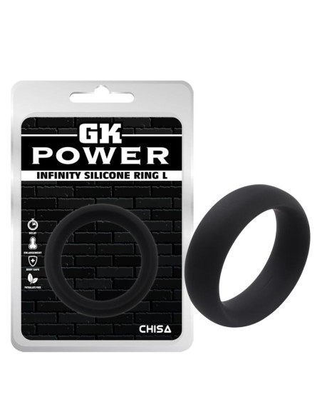 Anillo para el Pene Infinity Silicona L Negro