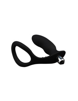 Anillo para el Pene con Plug Anal Negro 2