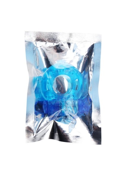 Anillo para el Pene y Vibracion 18 cm Azul