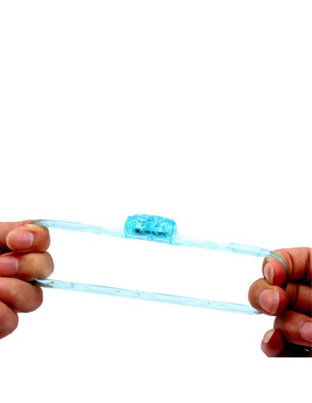 Anillo para el Pene y Vibracion 18 cm Azul