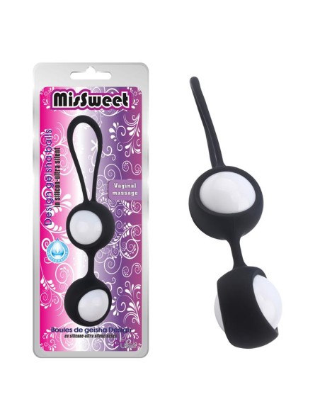 Bolas Geisha MisSweet 177 cm Silicona Negro
