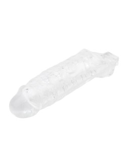 Funda para el Pene con Sujecion para Testiculos Mighty Transparente 2