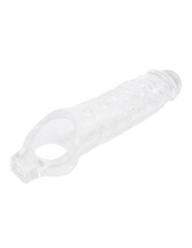 Funda para el Pene con Sujecion para Testiculos Mighty Transparente