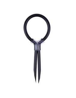 Anillo para el Pene Ajustable Stud Silicona Negro 2