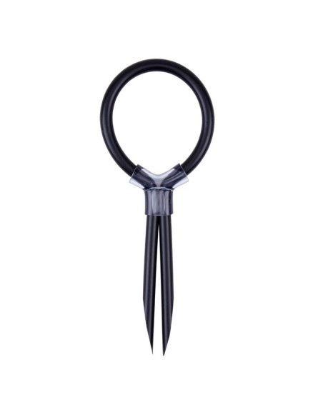 Anillo para el Pene Ajustable Stud Silicona Negro