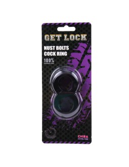 Anillo para el Pene Doble Duo Cock 8 Negro 2