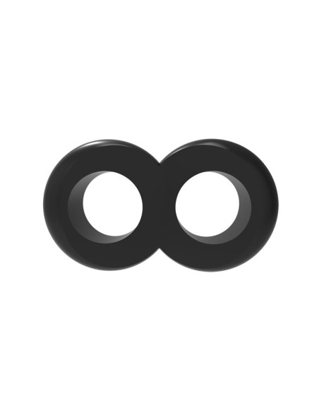 Anillo para el Pene Doble Duo Cock 8 Negro
