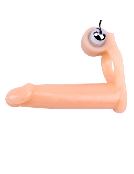 Funda para el Pene con Vibracion 155 cm Natural