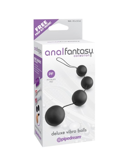 Bolas Anales Vibradoras Deluxe Color Negro