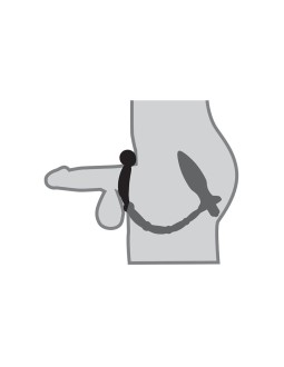 Anal Fantasy Collection Ass Kicker with Cockring Color Negro 2