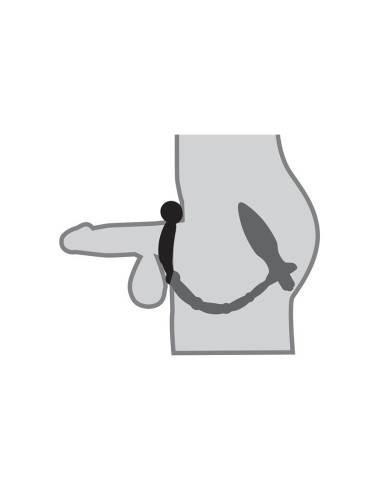 Anal Fantasy Collection Ass Kicker with Cockring Color Negro