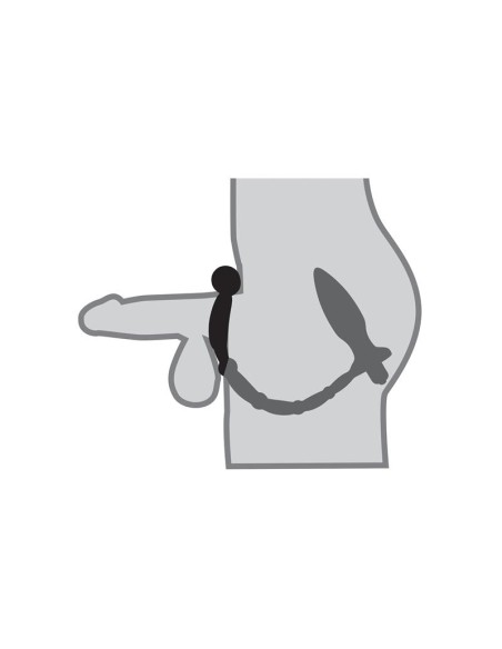 Anal Fantasy Collection Ass Kicker with Cockring Color Negro