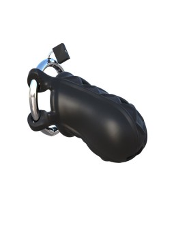 Fantasy C Ringz Jaula de Bloqueo extremo de Silicona Color Negro