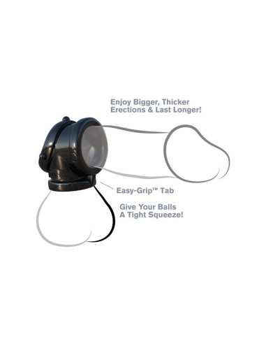 Fantasy C Ringz Anillo Pesado Cock Pipe Negro