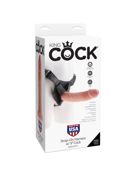 Arnes Ajustable con Dildo 9 Color Natural