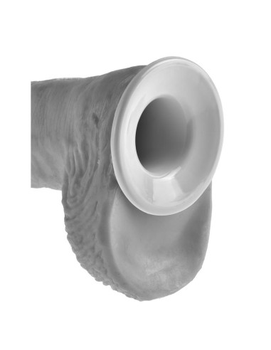 Arnes con Tirantes y Dildo Hueco 10 Color Natural