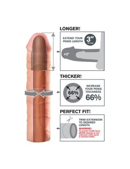 Fantasy X tensions Mega 76 cm Extension de Pene Color natural 2