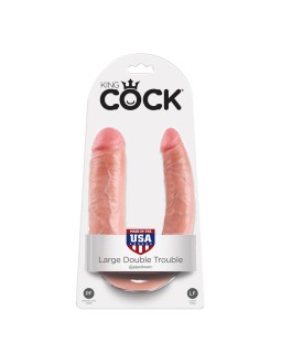 King Cock Pene Doble Penetracion Grande Color Natural 2