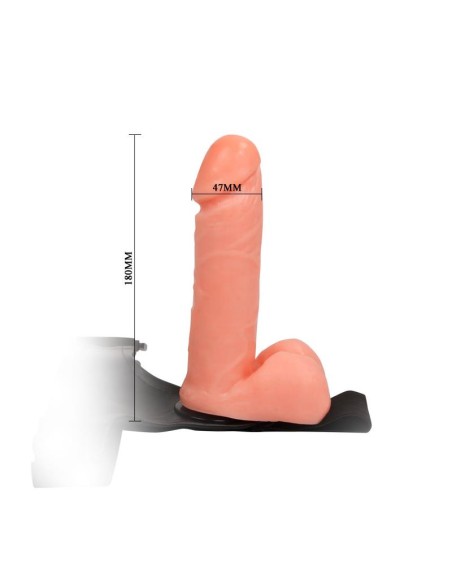 Arnes con Dildo y Testiculos 175 cm