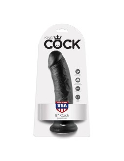 King Cock Pene de 8 Color Negro 2