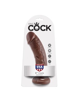 King Cock Pene de 8 Color Marron 2