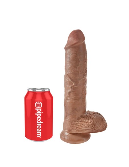 King Cock Pene con Testiculos de 10 Bronceado