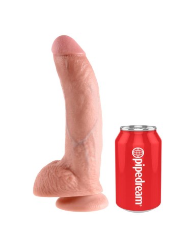 King Cock Pene con Testiculos de 9 Color Natural