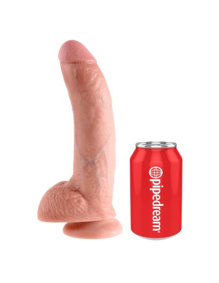 King Cock Pene con Testiculos de 9 Color Natural