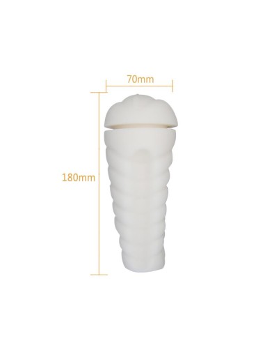 Masturbador Sally Blanco y Dorado Vagina