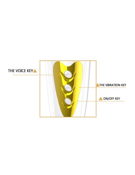 Masturbador Sally Blanco y Dorado Vagina