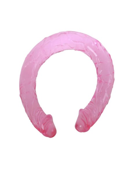 Dildo Doble Color Rosa 44 cm