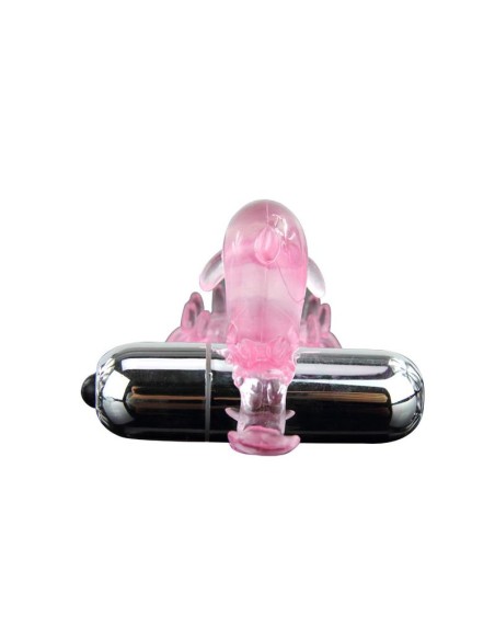Anillo Vibrador Love Dolphig Ring Rosa