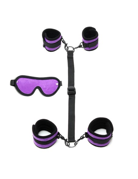 Ataduras con Mascara Ajustable Color Purpura