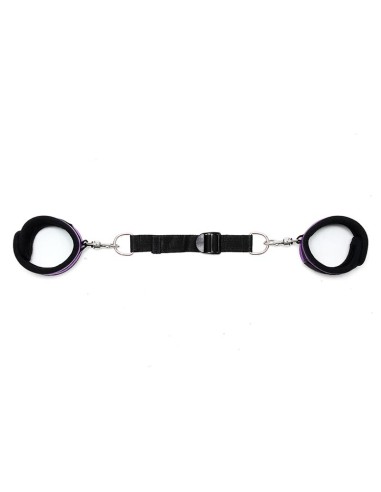 Rimba Bondage Play Esposas para Tobillos Con Correa Elastica Color Purpura