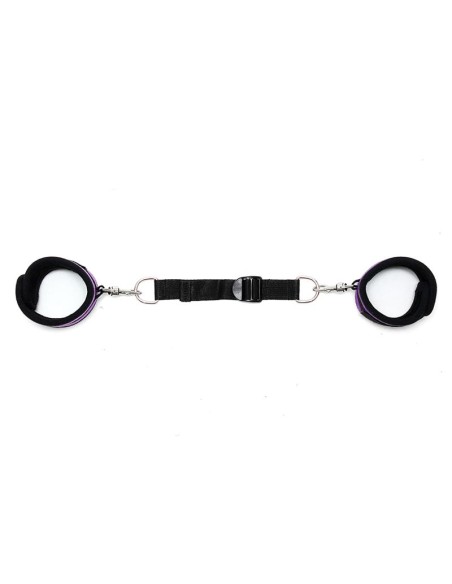 Rimba Bondage Play Esposas para Tobillos Con Correa Elastica Color Purpura