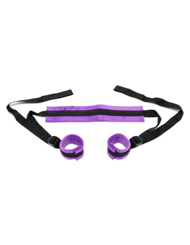 Rimba Bondage Play Set de Ataduras Ajustables Color Purpura